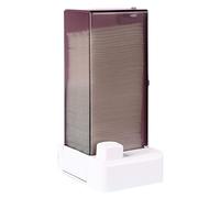 Masyrt Pink, Automatic Cotton Pad Dispenser, Square Holder with Translucent Appearance for Skin and Environment, Easy to Check Capacity and Avoid Pollution (Grey)