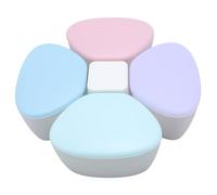 Masyrt Portable Baby Formula Dispenser with 4 Compartments, 180ml Milk Powder Container, Non Spill, Strong Seal, Ideal for Travel and Snack Storage (Colorful)