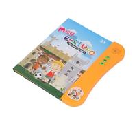Masyrt Portuguese Clay Reading Book English for Bilingual Children, Alphabet, Numbers, Animals, Fruits, Vegetables, Educational Sound Reading Book (Orange)