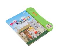 Masyrt Portuguese Clay Reading Book English for Bilingual Children, Alphabet, Numbers, Animals, Fruits, Vegetables, Educational Sound Reading Book (Green)
