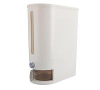 Masyrt Rice Dispenser with Cup 10KG PP Sealed Dry Food Storage Grain Container Bin for Pantry Kitchen Organization (Type 1)
