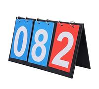 Masyrt Scoreboard, 2/3/4 Digit Portable Flip Sports Scoreboard Score Counter for Table Tennis Basketball, Football, Badminton, Baseball (three digit scoreboard)