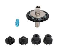 Masyrt Slipper Gear, 57T 0.8mod Set in Tempered Steel 20T 21T RC with Exit Shaft for Cars Remote Controlled Cars 1/10 1/8 4s (Light Blue)
