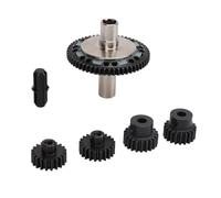 Masyrt Slipper Gear, 57T 0.8mod Set in Tempered Steel 20T 21T RC with Exit Shaft for Cars Remote Controlled Cars 1/10 1/8 4s (Black)
