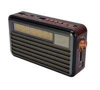 Masyrt Small Bluetooth Radio Speaker Vintage Retro Portable Solar Battery Operated for Outdoor Lighting Emergency
