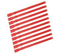 Masyrt Strong PU Goat Collar, Health Identification Collar for Cattle Sheep, 23.2in Neck Collar, Marking and Management (Red)