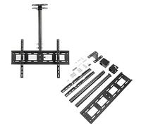 Masyrt TV Ceiling Mount Bracket,Ceiling TV Mount for 32-85 Inch Flat Screen Displays,Hanging Adjustable Ceilings TVs Bracket,360 Degree Rotation Height Adjustable for Various TVs Sizes