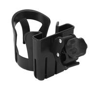 Masyrt Universal Stroller Cup Holder with Phone Slot, Multifunctional Adjustable Angled Portable Drink Caddy for Wheelchair, Walker and Baby Strollers (Cool Black)