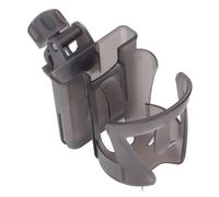 Masyrt Universal Stroller Cup Holder with Phone Slot, Multifunctional Adjustable Angled Portable Drink Caddy for Wheelchair, Walker and Baby Strollers (Grey Brown)