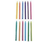 Masyrt Vibrant Woodless Colored Pencil Set, Water Soluble Pencils for Schools Offices Churches, Rich Hues & Durability (Type 1)