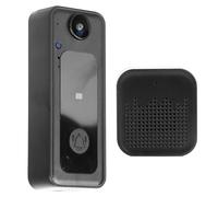 Masyrt Video Doorbell,Wireless Smart Doorbell,Hd Video Long-Lasting Battery Liferemote Real Time Monitoring,Low Power Wifi Smart Recognition Visual Doorbell for Home Security
