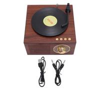 Masyrt Vintage Phonograph Shaped Speaker with Low Bass for Home & Office - Retro BT Radio Player & Music Speaker