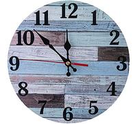 MaSYZBF Large Outdoor Indoor Clock, Waterproof Wall Clock, Weather-Resistant Non-Ticking Battery Operated Decor Clock for Patio, Pool, Fence, Porch, Garden,Bathroom,A