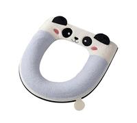 Mat - Cartoon Seat for Cold Season | Warm Plush Layer, Easy Wash, Stretchable Fit with Child Friendly Panda Style & Hygienic Toilet Cover for Nursing and Children Space 37x43cm