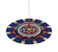 Mat - Constellation Mat | Decision Maker Mat | Yes No Mat | 8.5 Inch Dowsing Rod Divination Mat | Round Shape Astrology Pad for Party Board Game