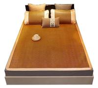 Mat for Bed Summer Sleeping Mat Rattan Foldable Cool Smooth Mattress Topper Bed For Summer(1.2 * 1.95M/34 * 76in)