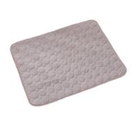 Mat For Cats Breathable Ice Silk Cool Bed Pad Washable Summer Blanket For Small Medium Kennel Crate Sofa Use (Grey, G)