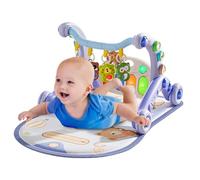 Mat for Floor - Multifunctional Play Gym with Anti-Fall Walker, Rattle Pedal Piano | Developmental Fine Motor Skills Toy for Boys and Girls, Nursery, Daycare Motor Development