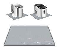 Mat for Ice Makers Countertop, Mat for Nugget Ice Maker Countertop with Non-Slip Dots, Waterproof Silicone Mat for Portable Small Mini Countertop Ice Machine Maker, 19''x12''