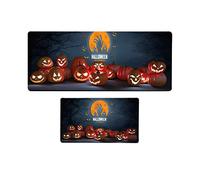 Mat Halloween Non Slip Floor Mats Indoor And Outdoor Decorative Door Mats 2 Piece Set Soft Rug (A, One Size)