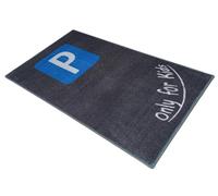 Mat-Master Dirt Mat for Prams & Buggies/Washable Functional Rug - Protects The Floor/Highly Absorbent Microfibre/Practical Accessories/67 x 110 cm (Grey - "Only for Kids")