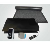 Mat On Guard IP300CM Single EXIT with Cover MAT. Wireless Floor Sensor Pressure Mat Alarm System for The Elderly and Dementia Care with Portable & Plug-in Receiver with Cover Mat. (Grey)