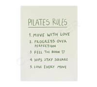 Mat Pilates Poster Movement Principles Workout Inspiration for Home Gym
