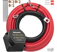 Mata1 - Dual Battery Isolator Kit - 12V 140Amp - IP-67 Waterproof Rating - VSR Voltage Sensitive Relay - Smart Car Charger for All Automotive Land or Marine Vehicles