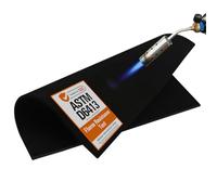 Matace 2 Pack 12x14 Inch Fireproof Welding Blanket & Pad, 5mm Thickened Fire Resistant Carbon Felt Cloth, Flame Retardant Fabric for Stove Wick, Heat Shield for Soldering, Firepit, Smoker, Black