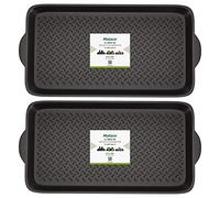 Matace 2 Pack Small Rubber Boot Tray for Entryway - Set of 2 Small Rubber Mat- 2 Piece Small Shoe Tray- Small Shoe Mats for Shoes and Boots for Indoor and Outdoor Use, 27.95"x 15.74"
