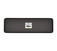 Matace Extra Large Long Narrow Slim Skinny Boot Shoe Tray - 16x55 in, Black Rubber Rectangular Tray for Indoor and Outdoor Use