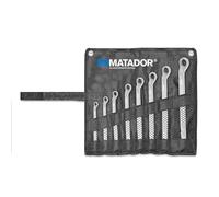Matador Double-Ended Ring Spanner Set 8-Piece 6 x 7-20 x 22 mm Red 9080