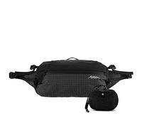 Matador Freerain Foldable Waist Bag - Waterproof Bum Bag Men & Women; 2-4L Expandable Belt Bag; Roll Top Travel Bag Belt and Sling Bag, Black, M, Waist Bag