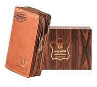 MATADOR Madrid Women's Leather Wallet with Elegant Gift Box, Elegant Wallet with RFID Blocker, Luxury Women Wallet Many Card Slots, Brown Konjac, MADRID MEDIUM, Classic