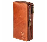 MATADOR Madrid Women's Leather Wallet with Elegant Gift Box, Elegant Wallet with RFID Blocker, Luxury Women Wallet Many Card Slots, Brown Konjac, MADRID CLASSIC, Classic