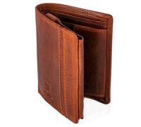 MATADOR® Men's Purse Women's Wallet with RFID Protection, Vintage Brown, 12.1 x 9.5 x 2 CM, Vintage