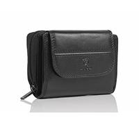 MATADOR Murcia Women's Leather Wallet with Elegant Gift Box, Elegant Purse Medium Size with RFID Blocker, Luxury Purse Women's Medium Large Many Card Slots, Black Nappa, Mittelgroß, Classic