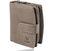 MATADOR Valencia Women's Leather Purse Medium Size with Gift Packaging RFID Wallet, gray, VALENCIA, Classic