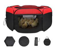 MATALDE Brooder Box for Chicks Starter Kit - Collapsible, Breathable Chick Brooder Easy Clean Starter Kit for 10 Chicks, Ducks, Quail (2026 Upgrade)