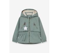 MATALGEA Mid-Season Waterproof Jacket with Fleece Lining, for Girls, MINI A TURE sage green