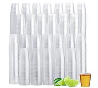 MATANA 1000 Pcs Clear Hard Plastic Shot Glasses, 30 ml - Sturdy & Reusable - Jello Shots, Sample Tasting Cups for Birthdays, Weddings, Christmas, BBQ, Parties & Events