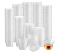 MATANA 600 Clear Plastic Bomb Shot Cups, 100ml - Shot Glasses for Layered Shots, Creative Cocktails & More - Weddings, Birthdays, Halloween, Festivals - Sturdy & Reusable
