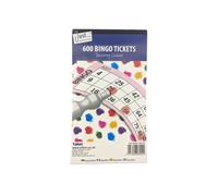 Matangi Plus 4 Bingo Ticket Pads | Jumbo Bingo Pad 600 Bingo Tickets to View Flyers Assorted Colours