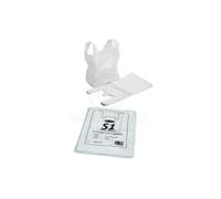 Matangi Plus 500 x S1 WHITE PLASTIC POLYTHENE VEST STYLE CARRIER BAGS WITH HANDLE Ideal For Boutique Clothes Party Gift Bag…