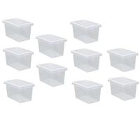 Matangi Plus 7L Litre Crystal Clear Small Plastic Storage box with Clear Lid Stackable Organizing Box Transparent Container (10)