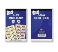 Matangi Plus Cloakroom and Raffle Tickets - 1-1000 Tombola Draw Numbered Charity Events Prize Draw Lucky Draw (Assorted Colours)