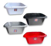 Matangi Plus PACK OF 2 - VPL Square Washing UP Bowl 2L - SMALL SINK BOWL - KITCHEN - MIXING 4 ASSORTED COLOUR (9cm x 13cm x 17cm)