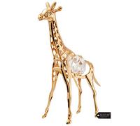 Matashi 24K Gold Plated Crystal Studded Gold Giraffe Ornament