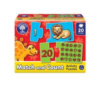 Match and Count Jigsaws Learn Numbers 1-20 20 Two-Piece Puzzles Age 3+