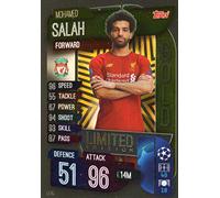 MATCH ATTAX 19/20 MOHAMED SALAH GOLD LIMITED EDITION TRADING CARD - LIVERPOOL